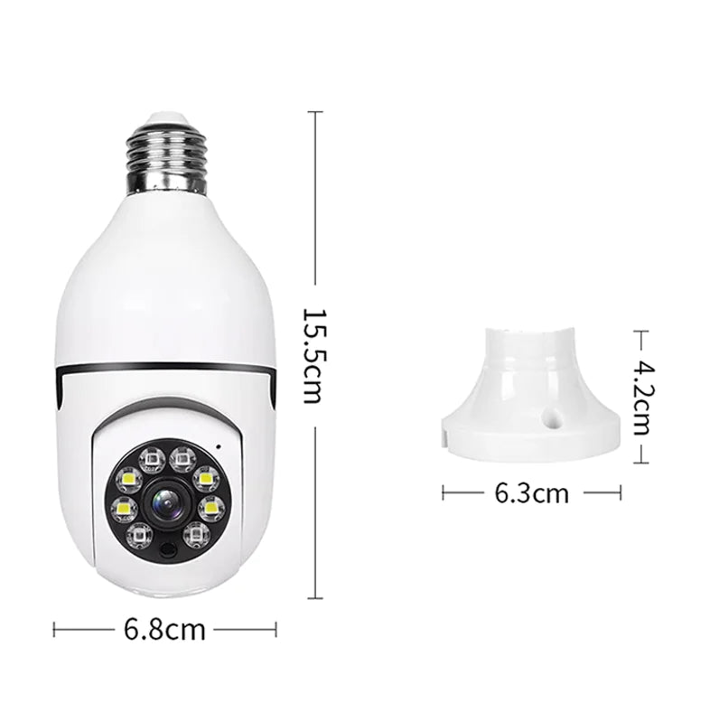360° Wi-Fi Smart Light Bulb Security Cam