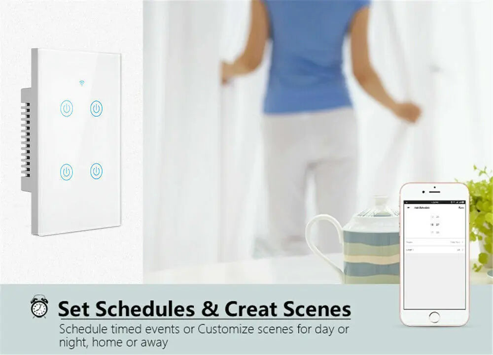 WiFi Smart Touch Light Switch Panel