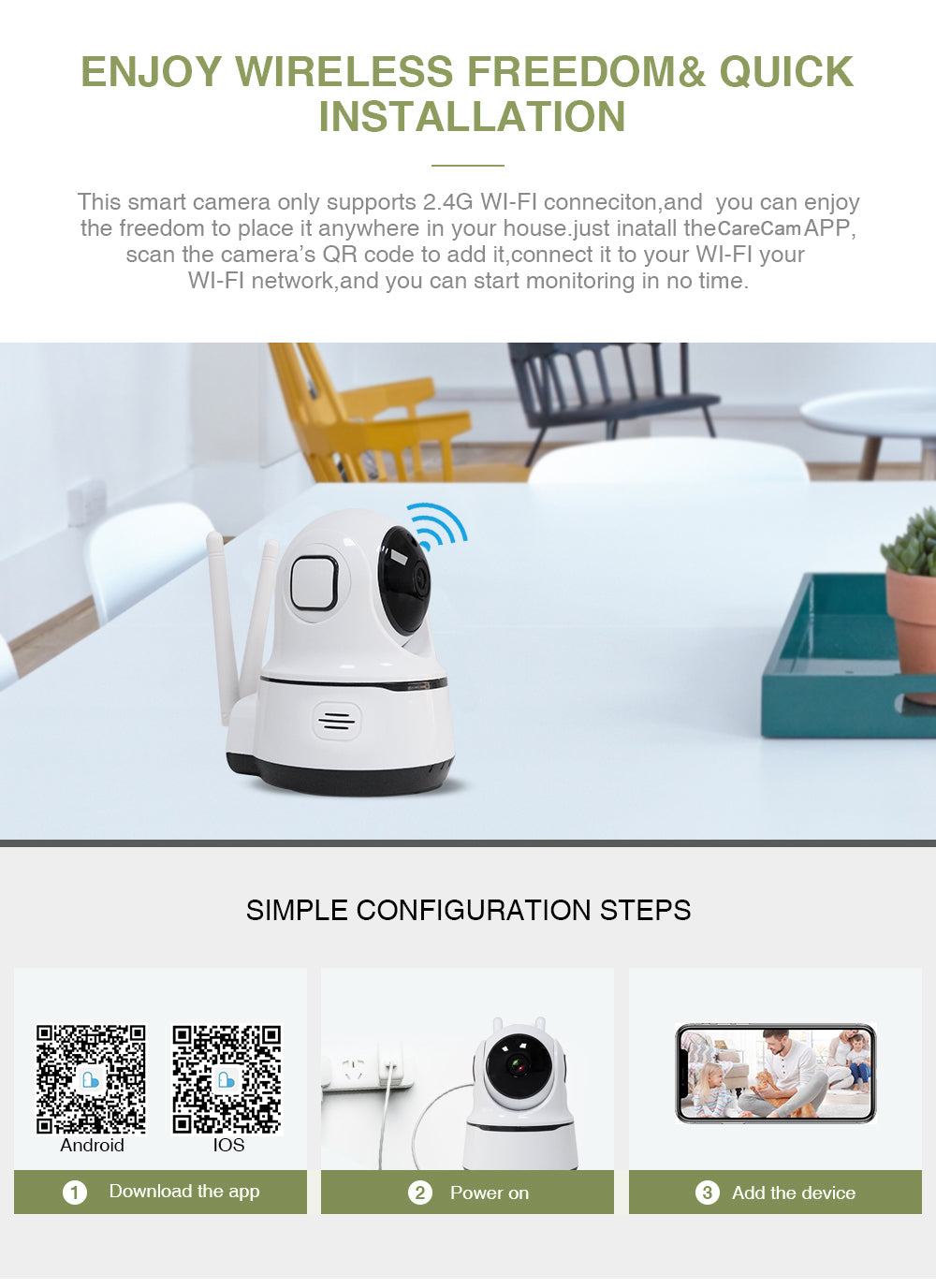 1080P Wireless Security Camera with Night Vision