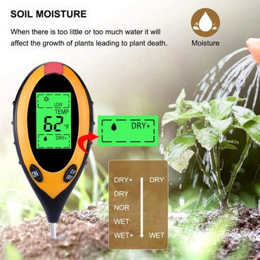 4-in-1 Digital Soil Tester Meter