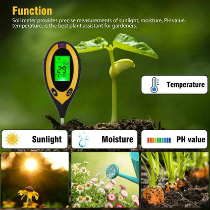 4-in-1 Digital Soil Tester Meter
