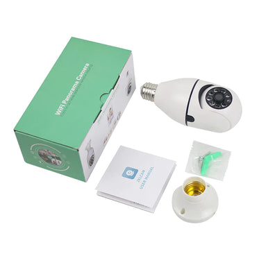 360° Wi-Fi Smart Light Bulb Security Cam 