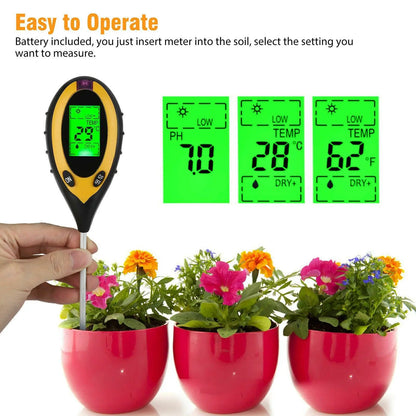 4-in-1 Digital Soil Tester Meter